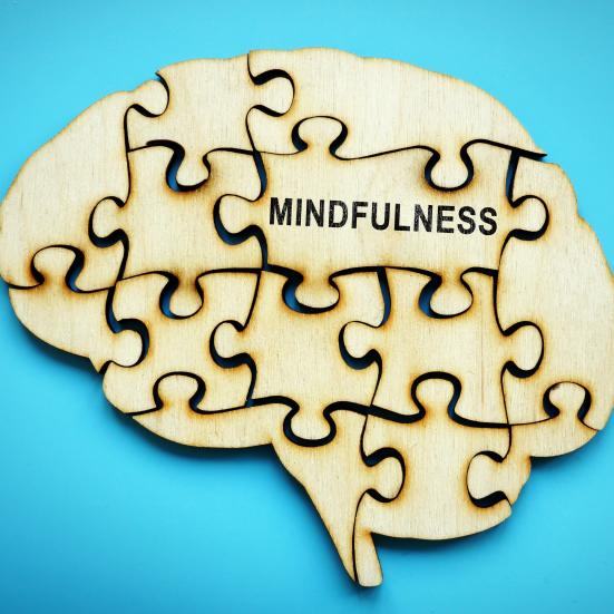 Hjerne i puslespilsbrikker